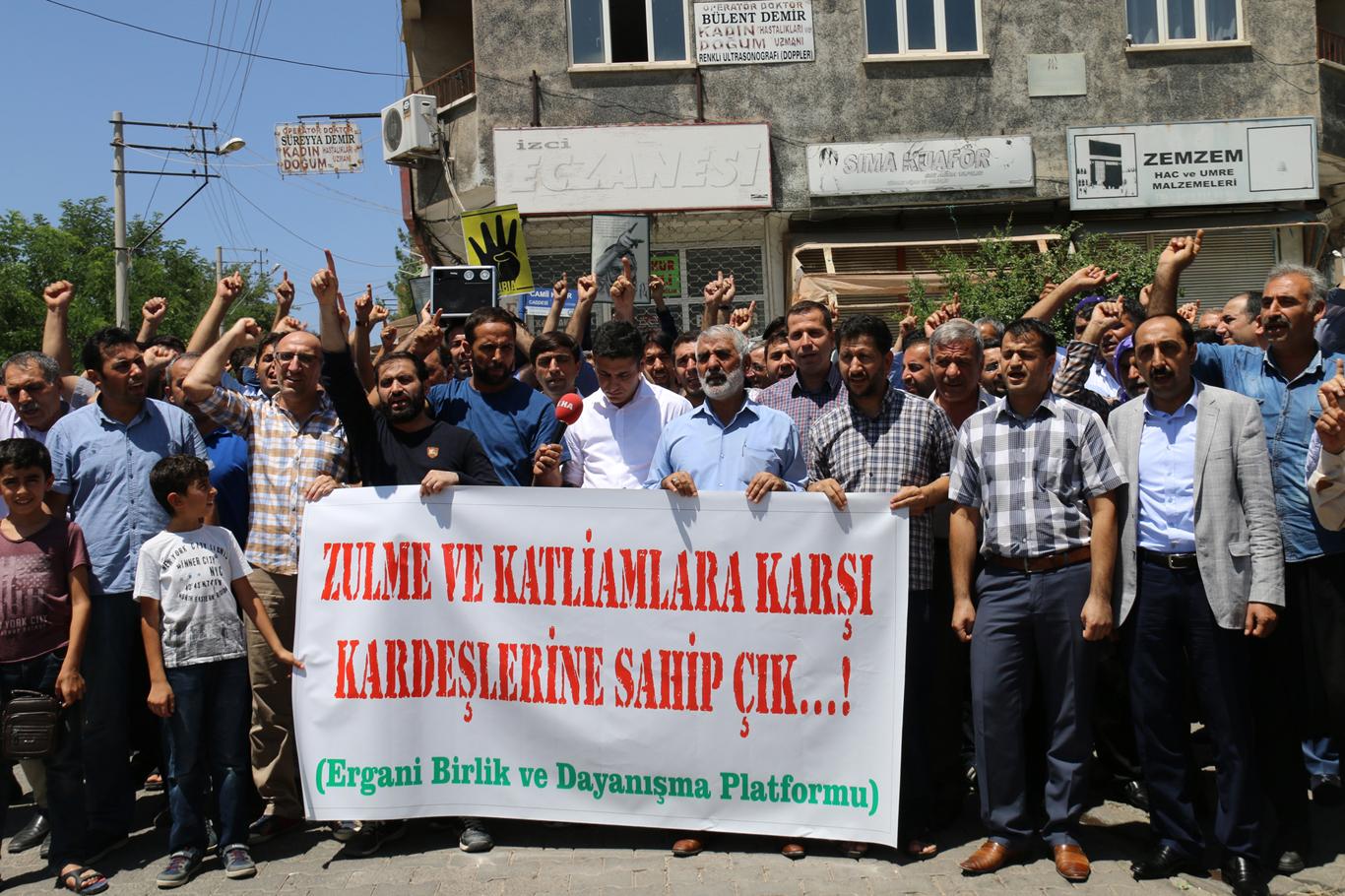 Ergani’de Mescid-i Aksa’ya destek açıklaması